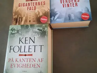 3 Ken Follett bøger sælges