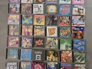 53 blandet CD'er - 2 kr. pr. stk.