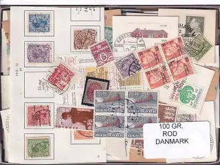 Danmark 100 g. ROD. - Hjemkommet  12 - 3 - 2024