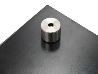 Stænkplade 70x50 cm hærdet glas sort