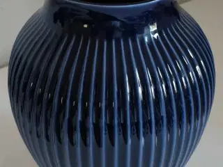 Knabstrup Keramik Vase 27 cm Mørkeblå ny/ubrugt