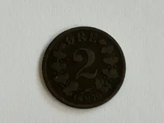 2 Øre 1876 Norge