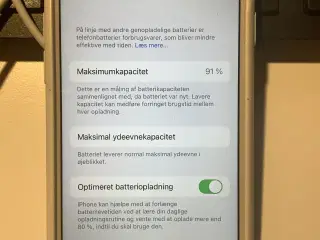 iPhone 7 – 128 GB – Guld/Hvid – 91 % batteri – God