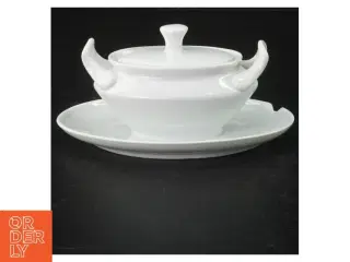 Porcelæn sovseskål (str. 14 x 10 cm)