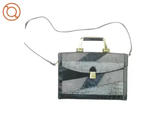 Vintage Dame læder patchwork taske fra Cuir Veritable (str. 34 x 24 cm)
