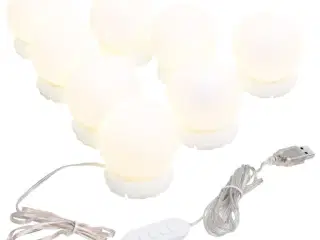 Lampesæt til spejl 8 LED-lamper varm hvid og kold hvid