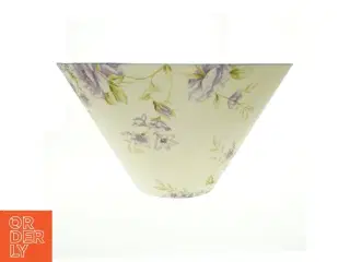 Lampeskærm med blomstermønster (str. Diameter 43,5 cm h 24 cm)
