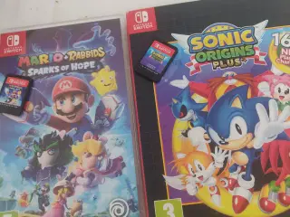 Sonic Origins Plus og Mario+Rabbids Sparks of Hope