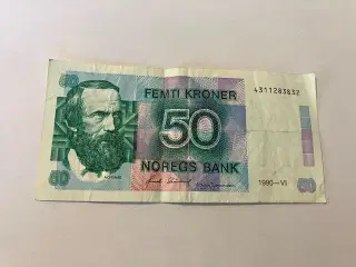 50 Kroner Norge 1990