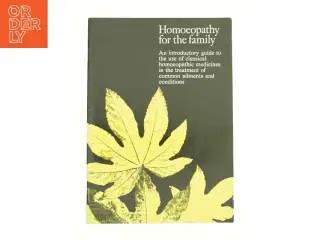Homoeopathy for the family  fra Bog