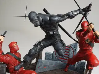 G.I. Joe Snake Eyes vs Ninjas Diorama 