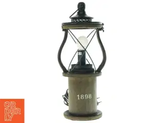 Bordlampe af træ og metal (str. H 40 CM)