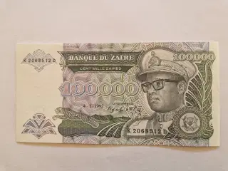 100000 Zaires Zaire 1992