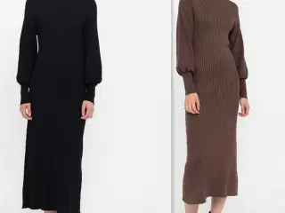 Soft Rebels ribstrikkede kjoler med høj hals