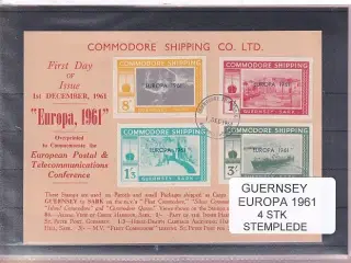 Guernsey - Europa 1961 - 4 Stk. - Stemplet