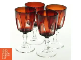 Vintage rødvinsglas (str. H 8,5 cm, ø 4,5 cm)