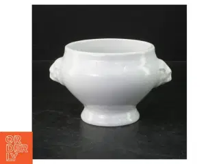 Hvid porcelænsskål fra Bareuther (str. Ø. 11 cm)