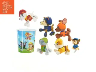 Paw Patrol figur sæt fra Paw Patrol (str. Ø 21 cm længde 22 cm)