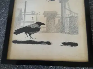 Litografi fra 1952 af Sikker Hansen 
