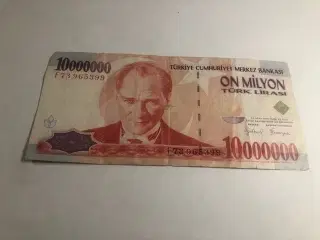 10.000.000 Turkey lira