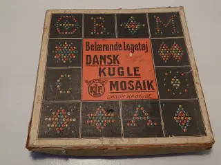 Gammelt dansk Kugle mosaik. KLF Dansk Arbejde.