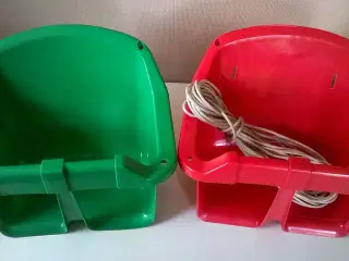 Rød og grøn gynge