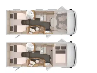 2019 - Knaus Sky I 700 LEG   Automatgear. markise. solceller. batterier. Elektrisk  indgangstrin. TV.  Egoist model Uden sænkeseng i forenden!!
