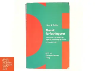 Dansk forfatningsret af Henrik Zahle (Bog)