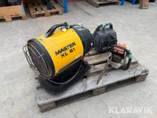 Motorsav - varmekanon - kompressor