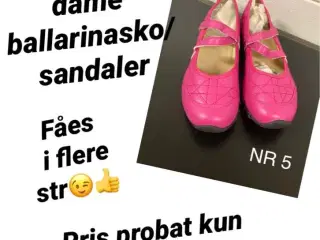Nye fine dame ballarinasko/sandaler