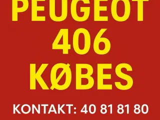 OPkøber Peugeot 406
