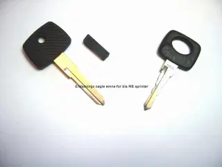 Mercedes nøgle - med chip