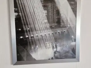Litografi af Grand central station i new york