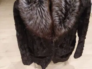 Mink pels med sølvræv