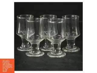 Sæt af 5 glas (str. 8 cm. 5 styk)