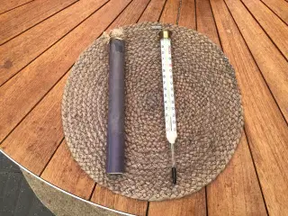 Termometer indsats gammel / ubrugt 