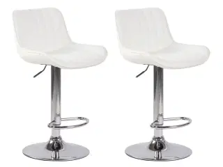 2 stk. barstole model "Lyon", hvid.