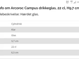 Arcoroc Campus drikkeglas