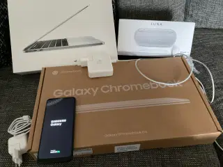 1xApple MacBook Pro & samsung Galaxy chromebook GO