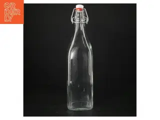 Genanvendelig glasflaske med patentlåg (str. 32 cm)