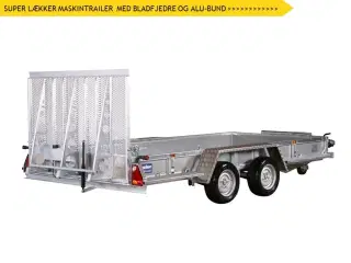 2024 - Variant 3518 M4   SUPER LÆKKER MASKINTRAILER MED FABRIKSMONTERET  ALU - BUND