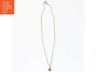 Guld halskæde med vedhæng (str. 42 cm)