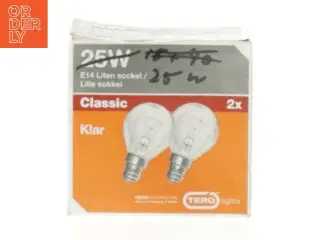 Glødepærer 25W E14 fra Tero (str. 25 watt)