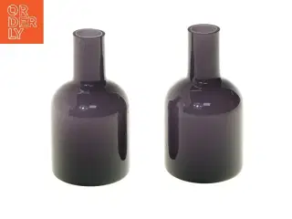 Par af lilla nye glasvaser (str. 11 cm)