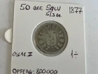 50 Øre 1877 Norge
