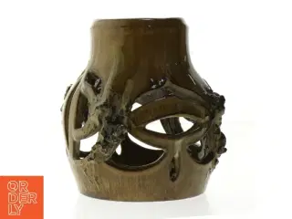 Keramik lava vase med organisk design (str. 11 x 15 cm)