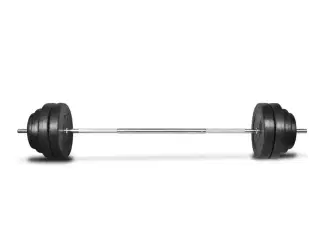 Vægtstang med vægtskiver 60 kg