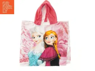 Frozen lyserød håndklædeponcho - Elsa og Anna (str. 69x50 cm)
