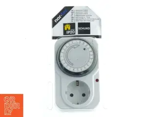 Mekanisk timer stikkontakt fra nor.tec (str. 12x7,5 cm)
