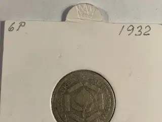 6 Penny South Africa 1932